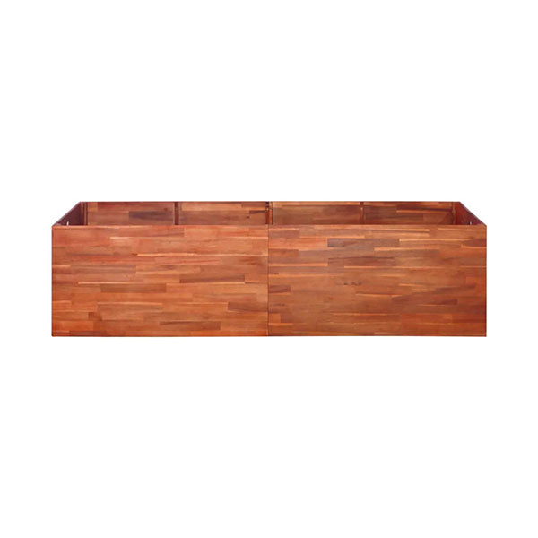 Garden Planter Acacia Wood 200 X 50 X 50 Cm