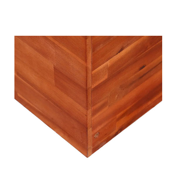 Garden Planter Acacia Wood 200 X 50 X 50 Cm