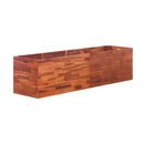 Garden Planter Acacia Wood 200 X 50 X 50 Cm