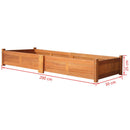 Garden Planter Acacia Wood 200 x 30 x 25 Cm
