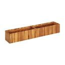 Garden Planter Solid Acacia Wood 150 X 30 X 25 Cm