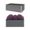 Garden Planter Wpc Grey