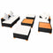 Garden Sofa Rattan Poly Wood Top Set (16 Pcs) - Black