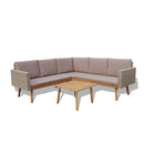 Garden Sofa Set 13 Pieces Poly Rattan Grey