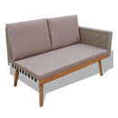 Garden Sofa Set 13 Pieces Poly Rattan Grey