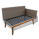 Garden Sofa Set 13 Pieces Poly Rattan Grey