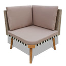 Garden Sofa Set 13 Pieces Poly Rattan Grey