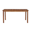 Garden Table 150 X 90 X 74 Cm Solid Acacia Wood