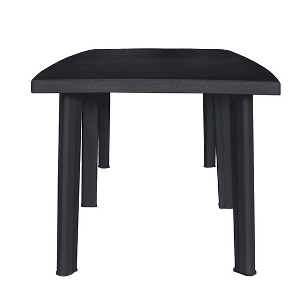 Garden Table Anthracite 210 X 96 X 72 Cm Plastic