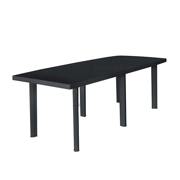 Garden Table Anthracite 210 X 96 X 72 Cm Plastic