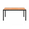 Garden Table Brown 150 X 90 X 74 Cm Aluminum And Wpc