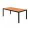 Garden Table Brown 185 X 90 X 74 Cm Aluminum And Wpc