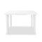 Garden Table White 101 X 68 X 72 Cm Plastic