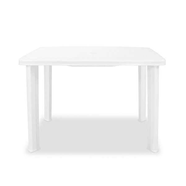 Garden Table White 101 X 68 X 72 Cm Plastic