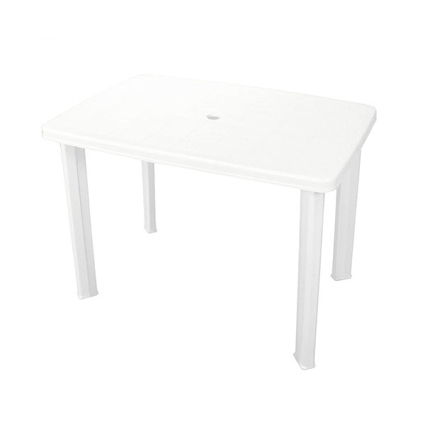 Garden Table White 101 X 68 X 72 Cm Plastic