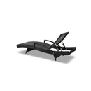 2Pcs Sun Lounge Outdoor Furniture Wicker Rattan Day Bed Garden Patio