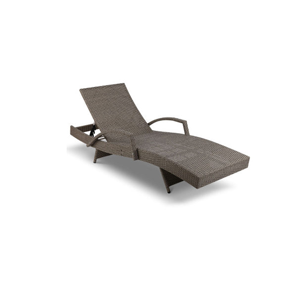 2Pcs Sun Lounge Outdoor Furniture Wicker Rattan Day Bed Garden Patio