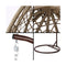 Gardeon Outdoor Hanging Swing Chair - Brown