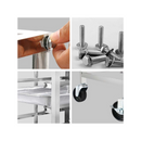 Gastronorm Trolley 15 Tier Stainless Steel Cake Bakery Trolley