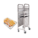 Gastronorm Trolley 15 Tier Stainless Steel Cake Bakery Trolley