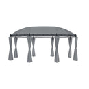 Gazebo With Curtains 520X349X255 Cm Anthracite