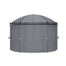 Gazebo With Curtains 520X349X255 Cm Anthracite