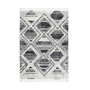 Gemstone Black And White Geometric Rug
