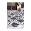 Gemstone Black And White Geometric Rug