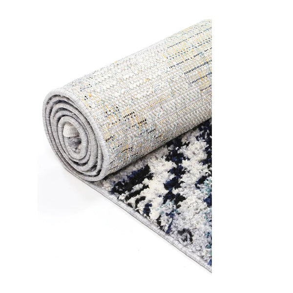 Gemstone Blue Geometric Rug