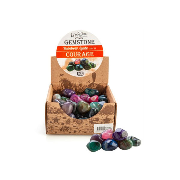 Gemstone Tumbled Rainbow Agate