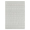 Geometric Light Grey Wool Rug