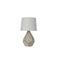 Geometric Ivory And Gold Table Lamp