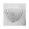 Alabaster Glass Wall Light With White Clips