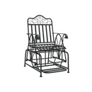Glider Bench 61 Cm Black Steel
