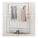 Gold Clothing Retail Shop Commercial Garment Display Rack