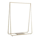 Gold Clothing Retail Shop Commercial Garment Display Rack