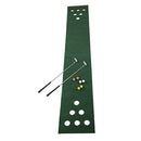 Golf Putting Matt Pong Game Toy Set Green With 2 Putters 6 Balls