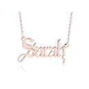 Gothic Name Necklace