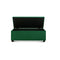 Green Velvet Footstool Rest Chest Couch Storage Ottoman Blanket Box