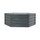 Greenfingers Garden Bed 2Pcs 130X130X46Cm Galvanised Steel