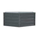 Greenfingers Garden Bed 2Pcs 130X130X46Cm Galvanised Steel