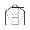 Greenhouse With Base Frame Anthracite Aluminium 190X190 Cm