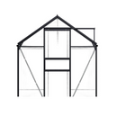 Greenhouse With Base Frame Anthracite Aluminium 190X250 Cm