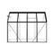 Greenhouse With Base Frame Anthracite Aluminium 190X250 Cm