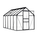 Greenhouse With Base Frame Anthracite Aluminium 190X310 Cm