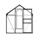 Greenhouse With Base Frame Anthracite Aluminium 190X310 Cm