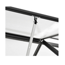 Greenhouse With Base Frame Anthracite Aluminium 190X370 Cm