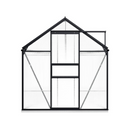 Greenhouse With Base Frame Anthracite Aluminium 190X430 Cm