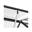 Greenhouse With Base Frame Anthracite Aluminium 190X430 Cm