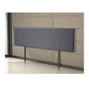 Linen Fabric King Bed Headboard Bedhead Grey